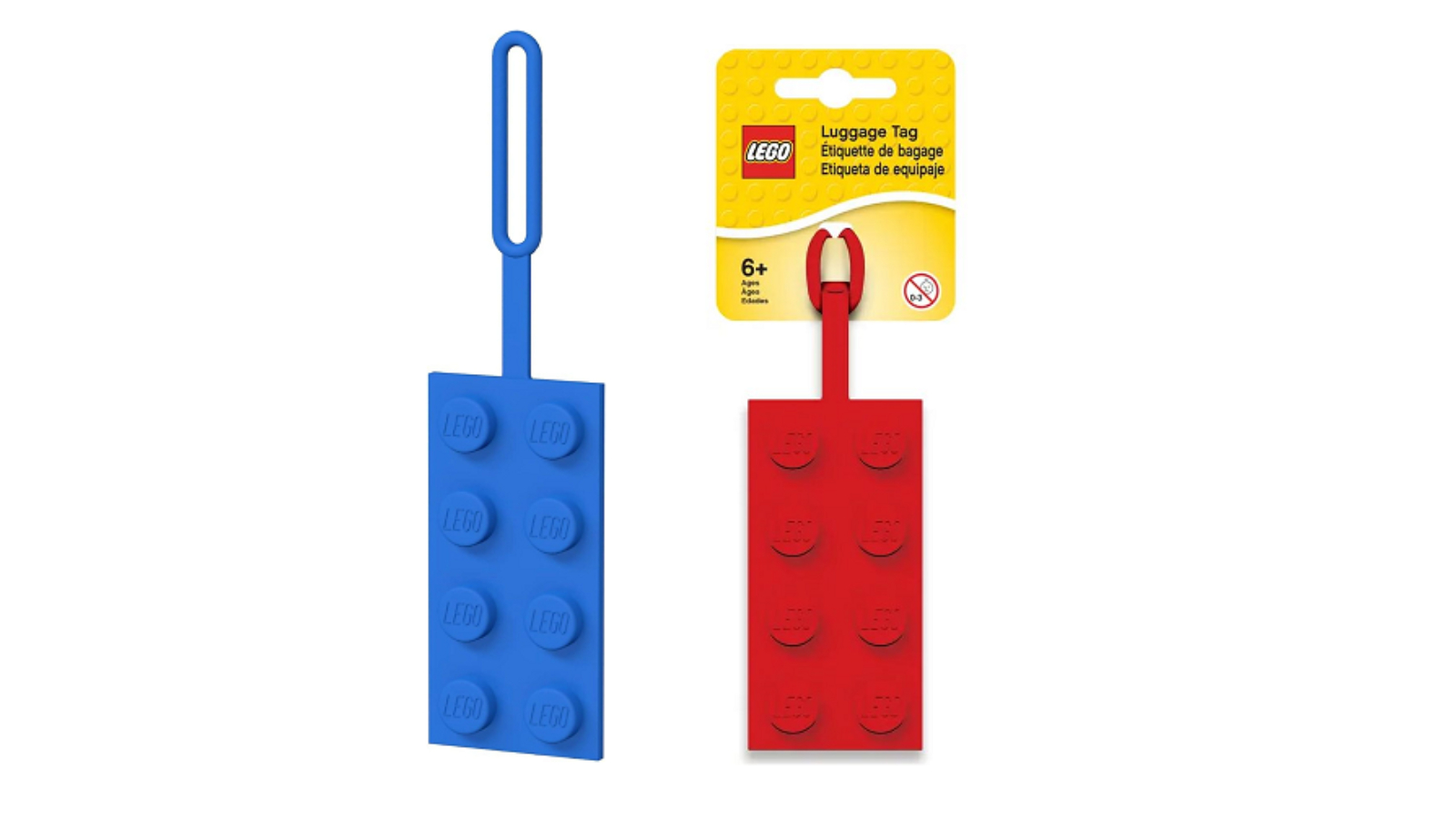 Lego 2 x 4cm Luggage Bag Tag Brick