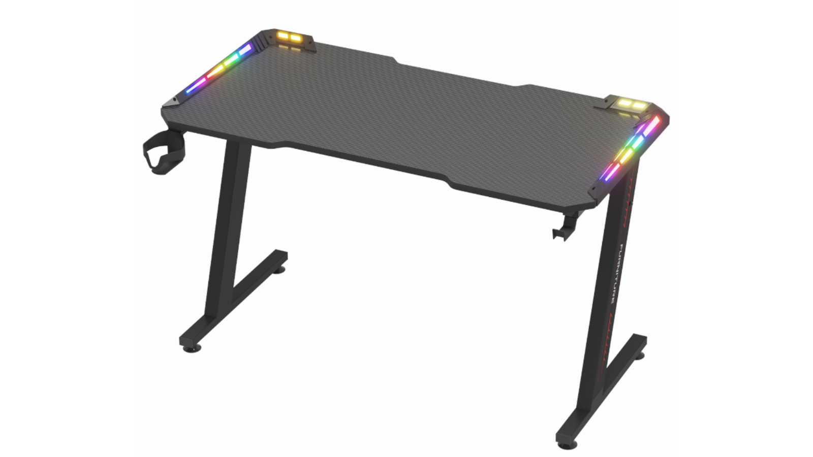 Advwin Ergonomic Gaming Desk with LED Light
