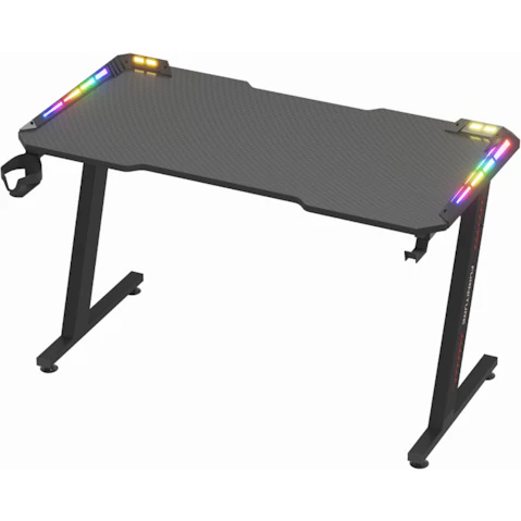 Advwin Ergonomic Gaming Desk with LED Light