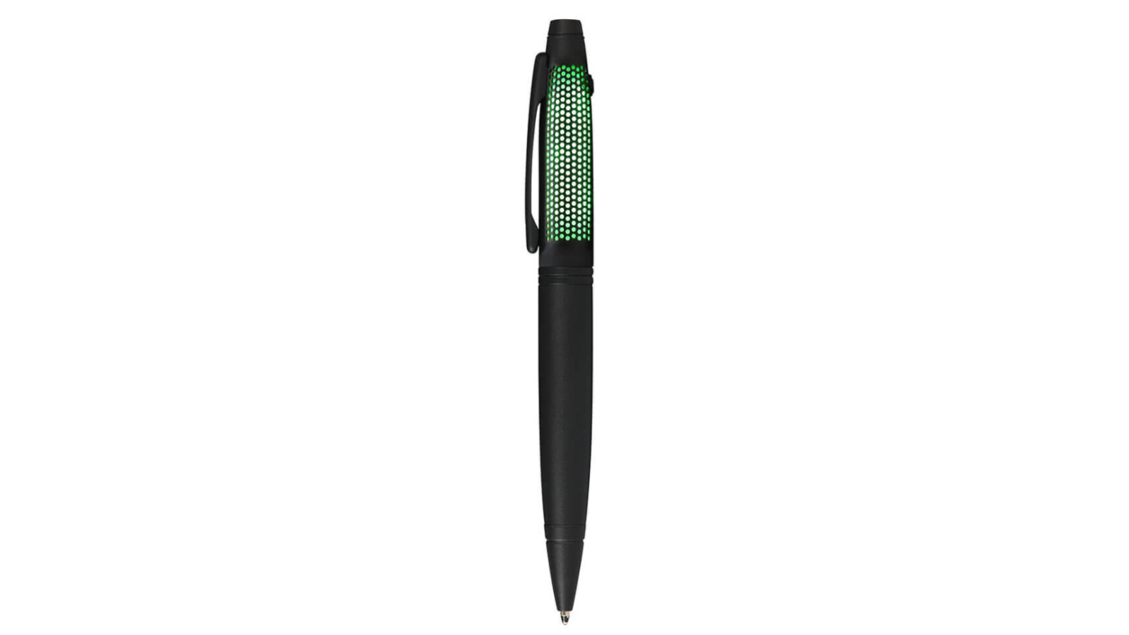 Cross Lumina Matte Black Ballpoint Pen with Red/Yellow/Green LED