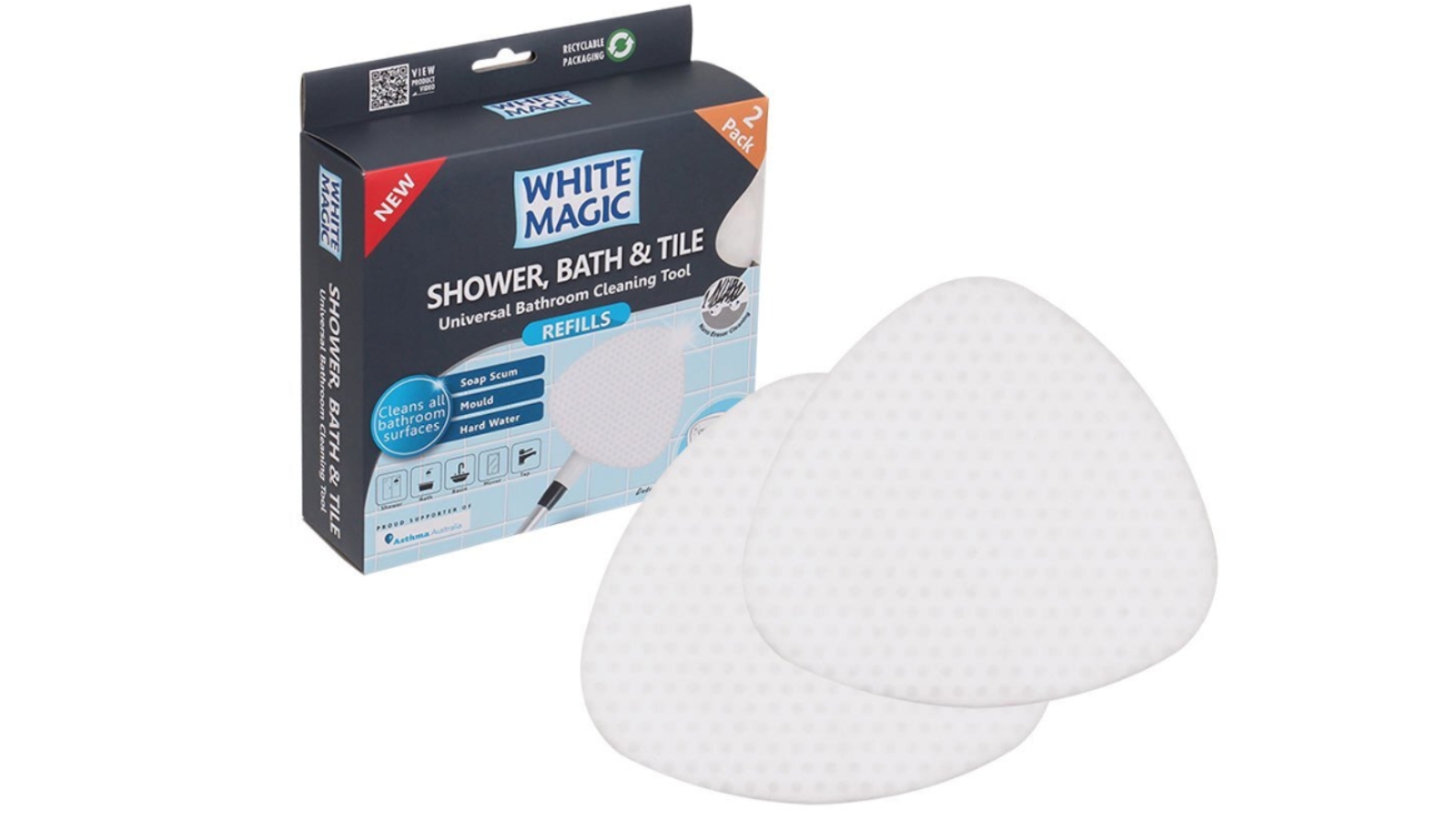 White Magic Pack of 2 Shower Bath and Tile Refills
