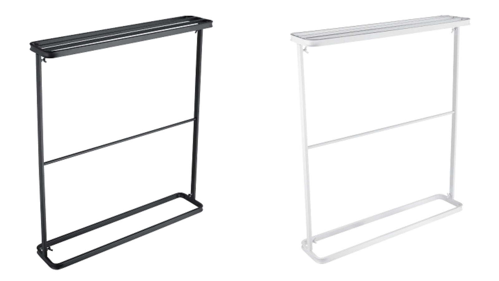 2-Tier Home Clothes Bathrobe Towel Freestanding Drying Rack