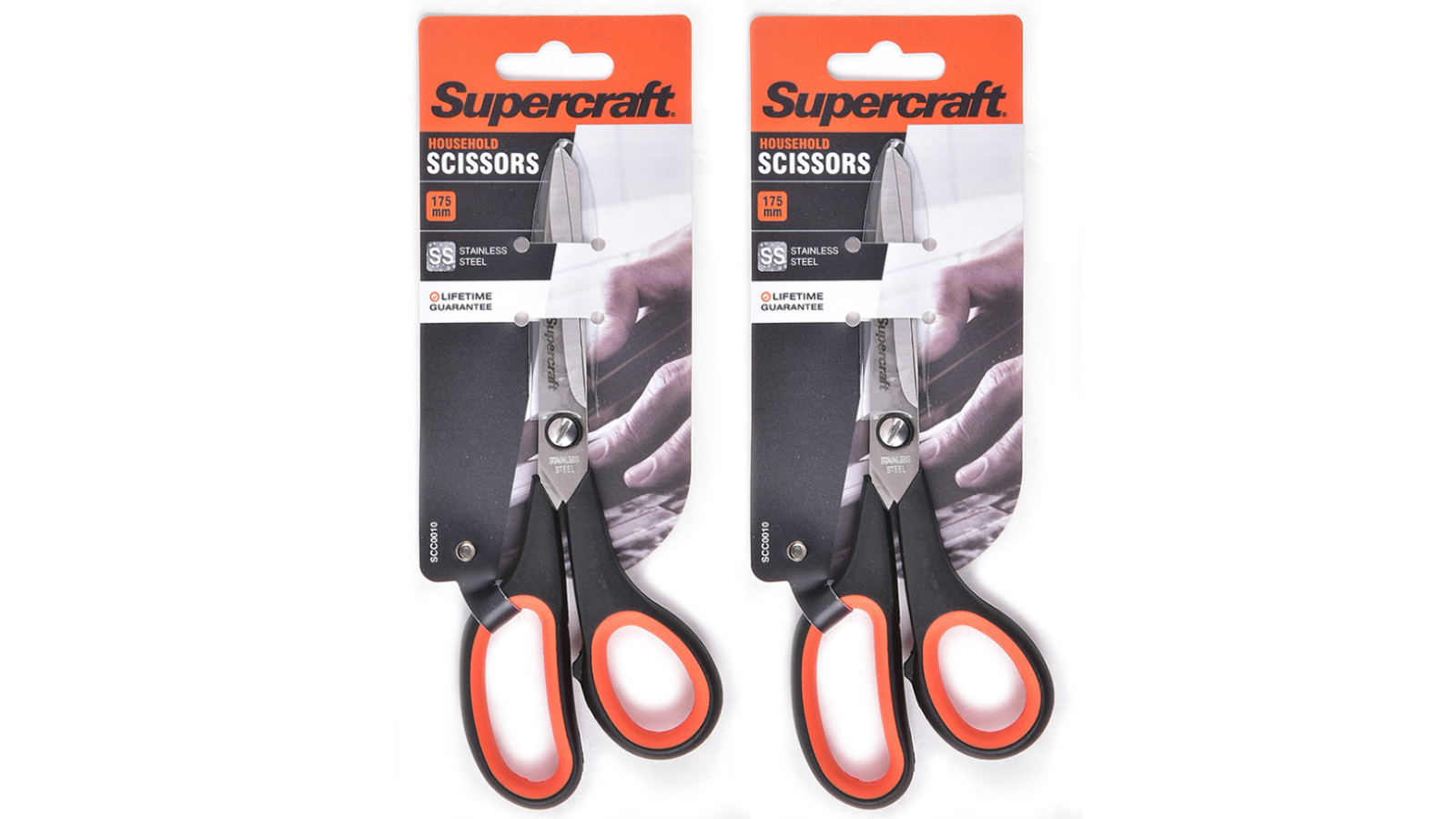 Supercraft Pack of 2 General Purpose Scissors - 17.5cm | Harvey Norman