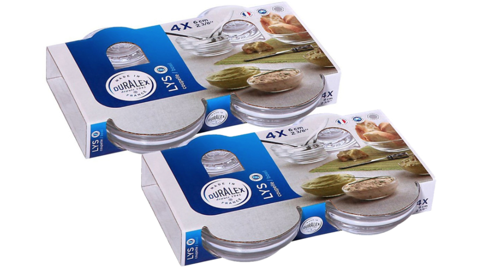 Duralex 4 Piece Lys Bowl - Set of 2