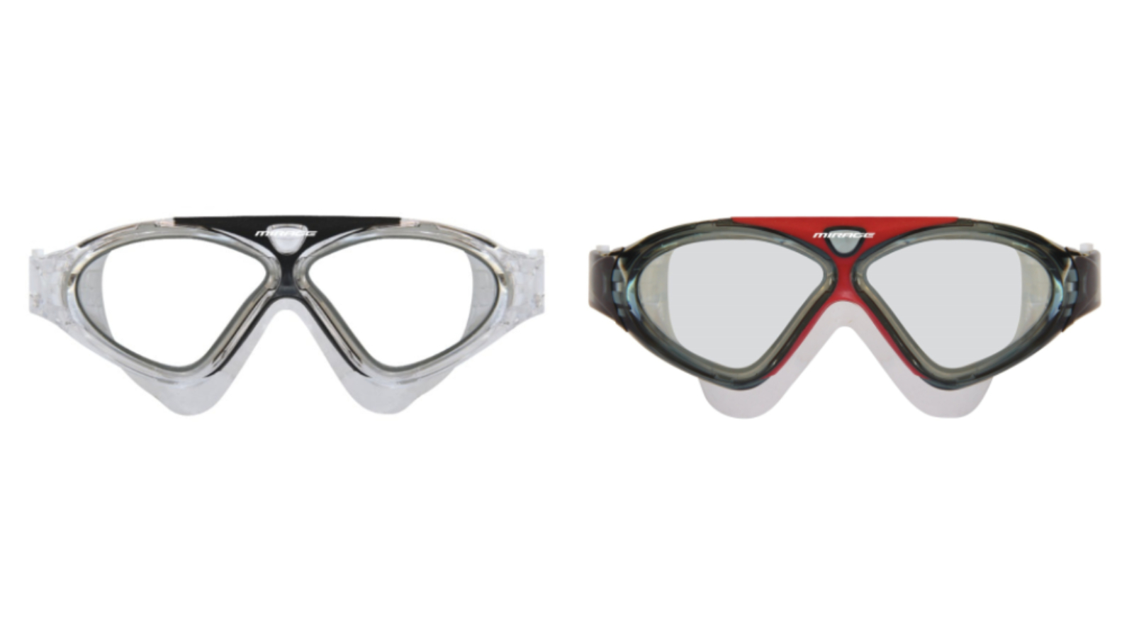 Mirage Lethal Adult Oversize Swimming Goggles with Silicone Earplug