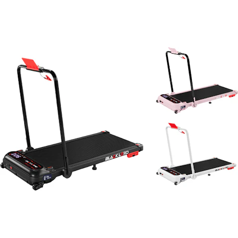 Black Lord Foldable Incline Shock Absorber Electric Walking Pad with Handrail