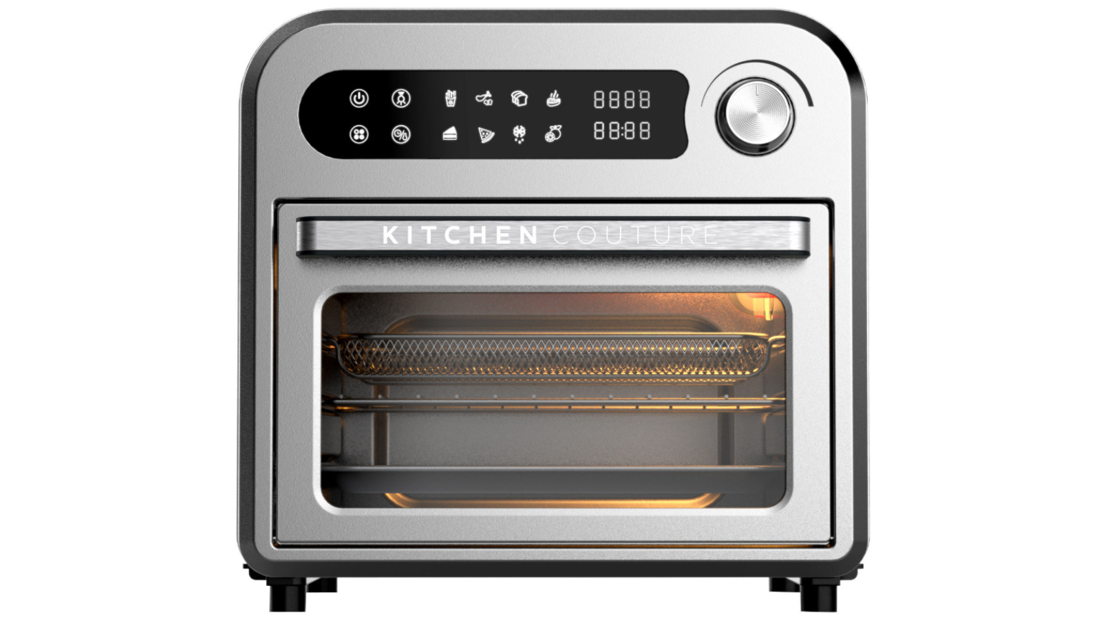 Kitchen Couture Stainless Steel 10 Litre Compact Air Fryer Oven