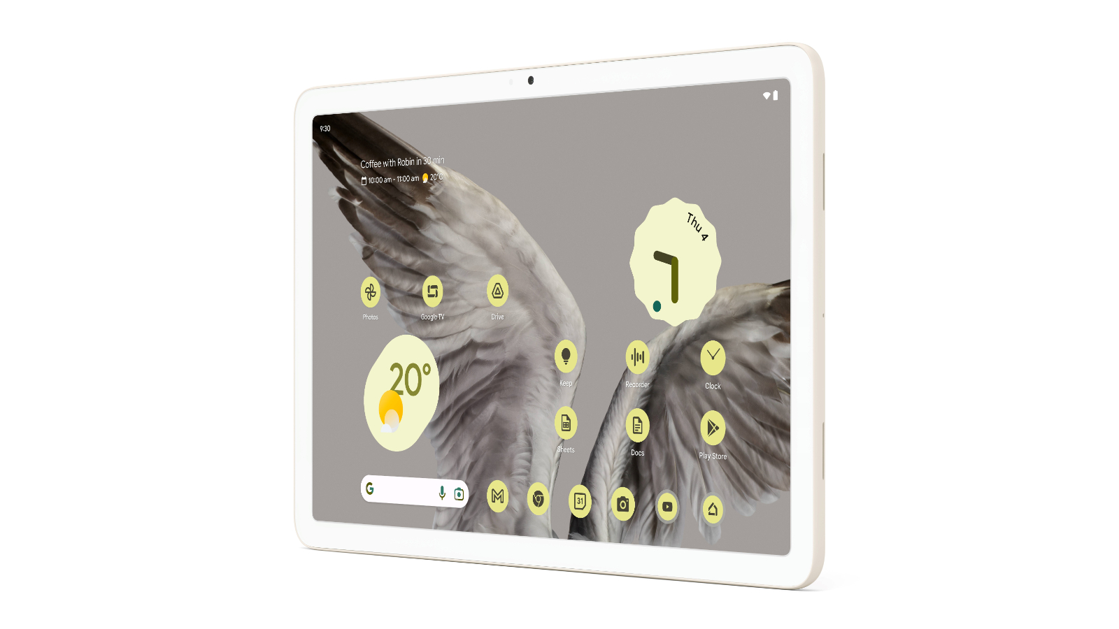 Google Pixel Tablet Standalone - Porcelain | Harvey Norman Google Pixel Tablet Standalone - Porcelain | Harvey Norman