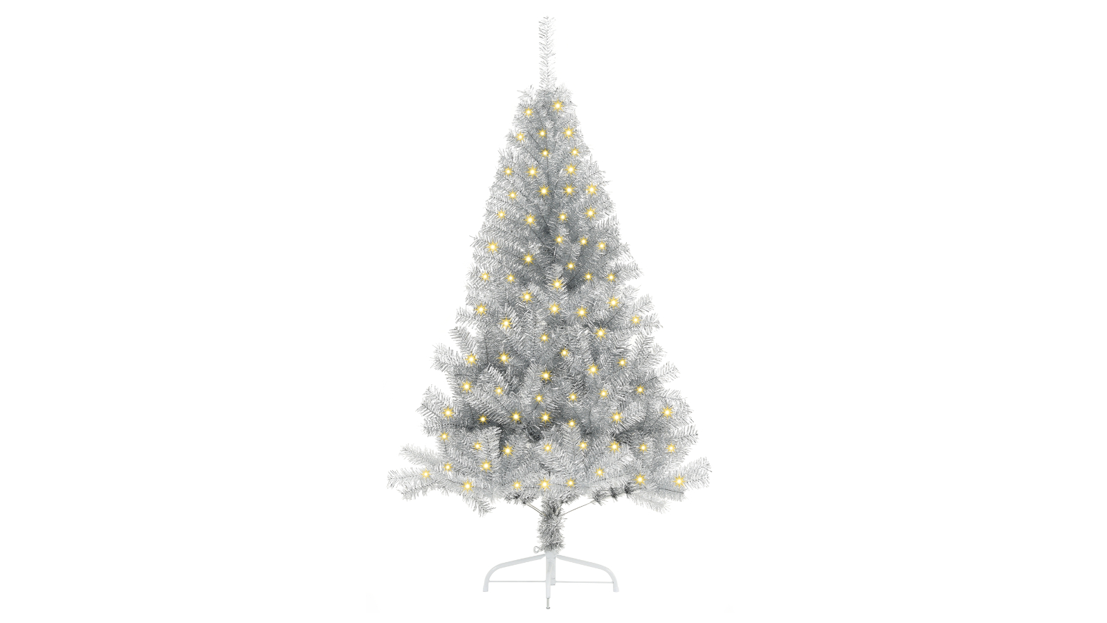 vidaXL PET Silver Artificial Christmas Tree - 150cm