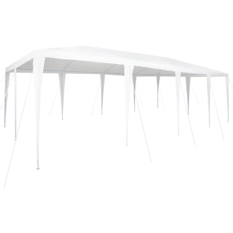 vidaXL 8 x 4metre PE Party Tent - White