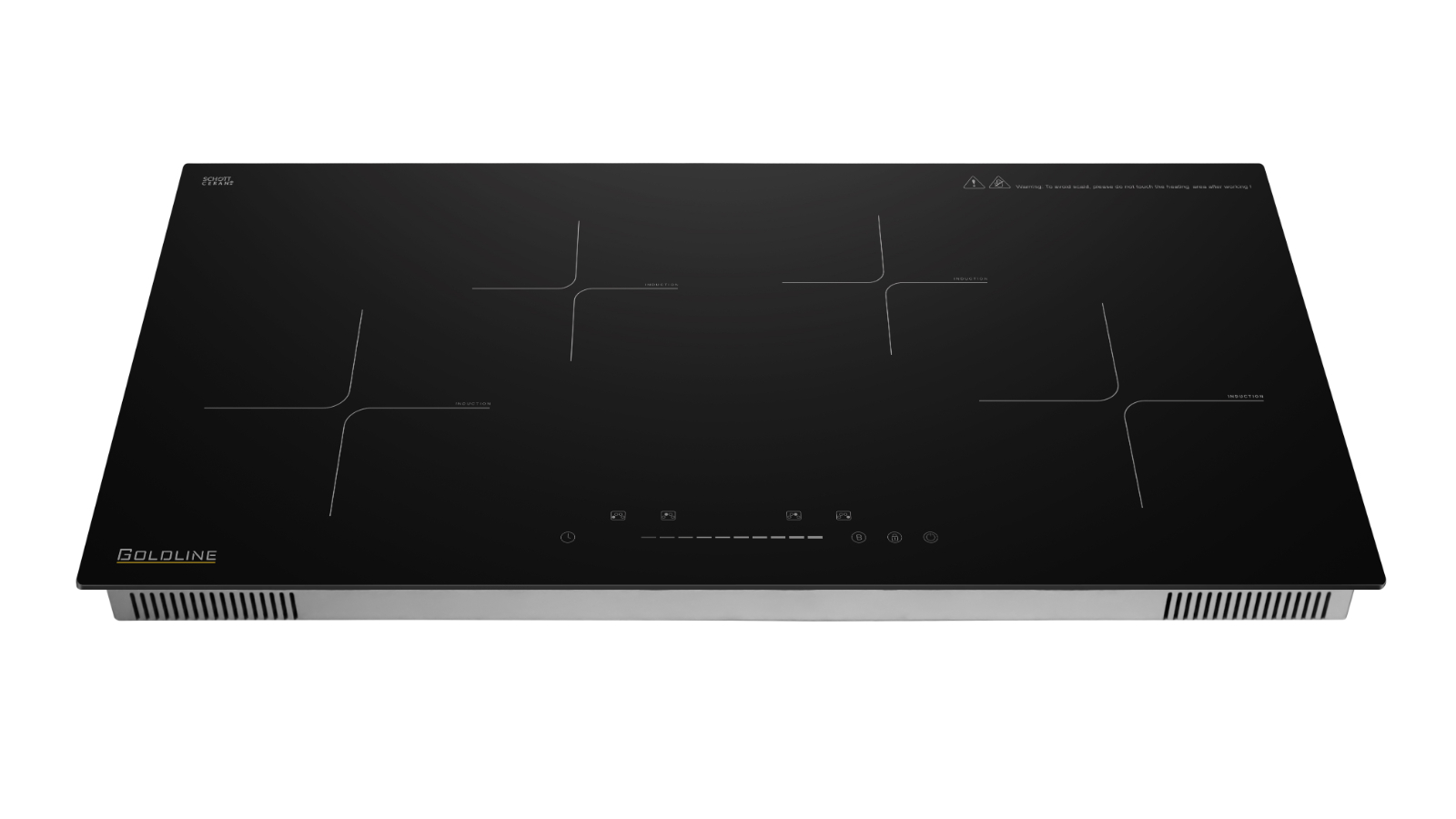Goldline 90cm Induction Cooktop - Black