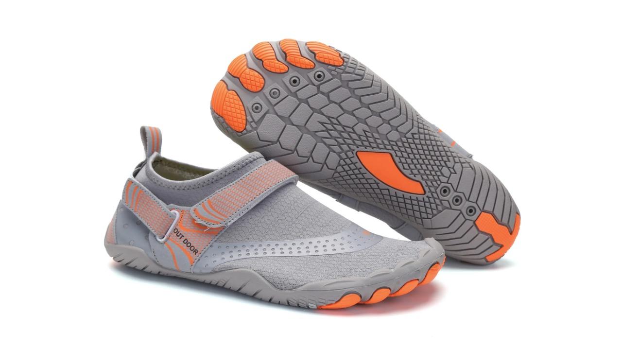 Jacks AquaSports Grey Non-Slip Water Shoes - US Men 4/ US Women 6/ EU 37