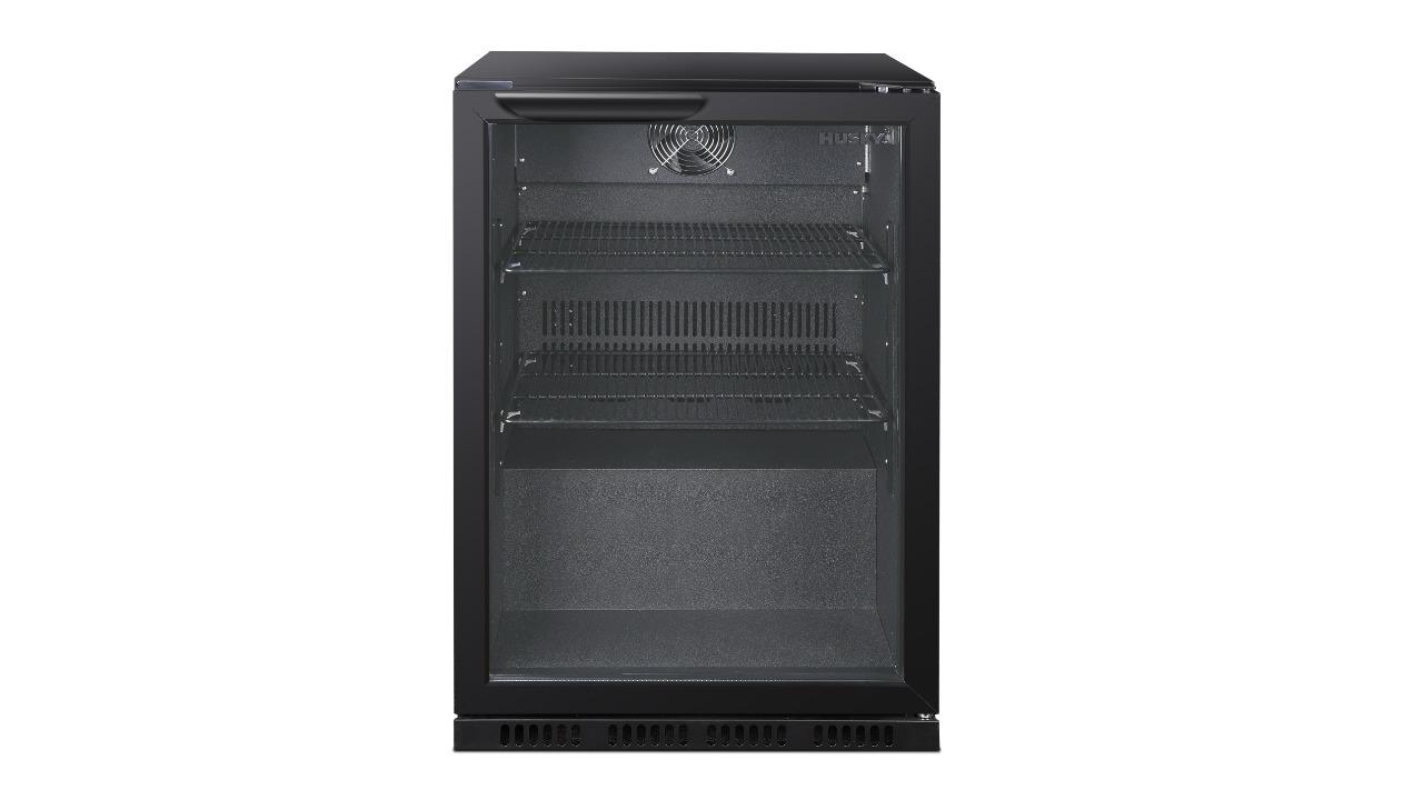 Husky 112L Single Door Home Bar Drinks Chiller - Black