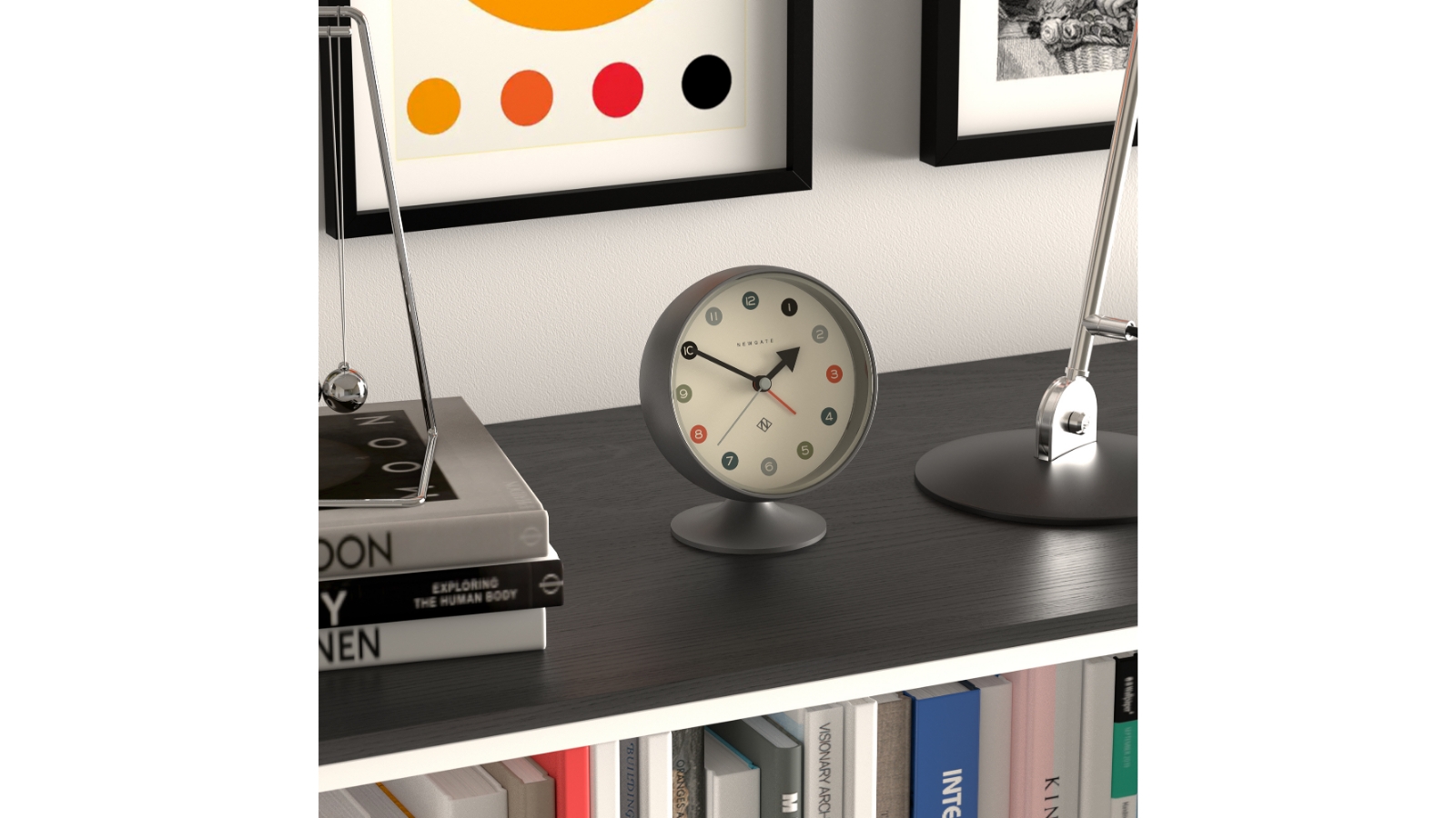 Brian Alarm Clock Blizzard Grey main image 1