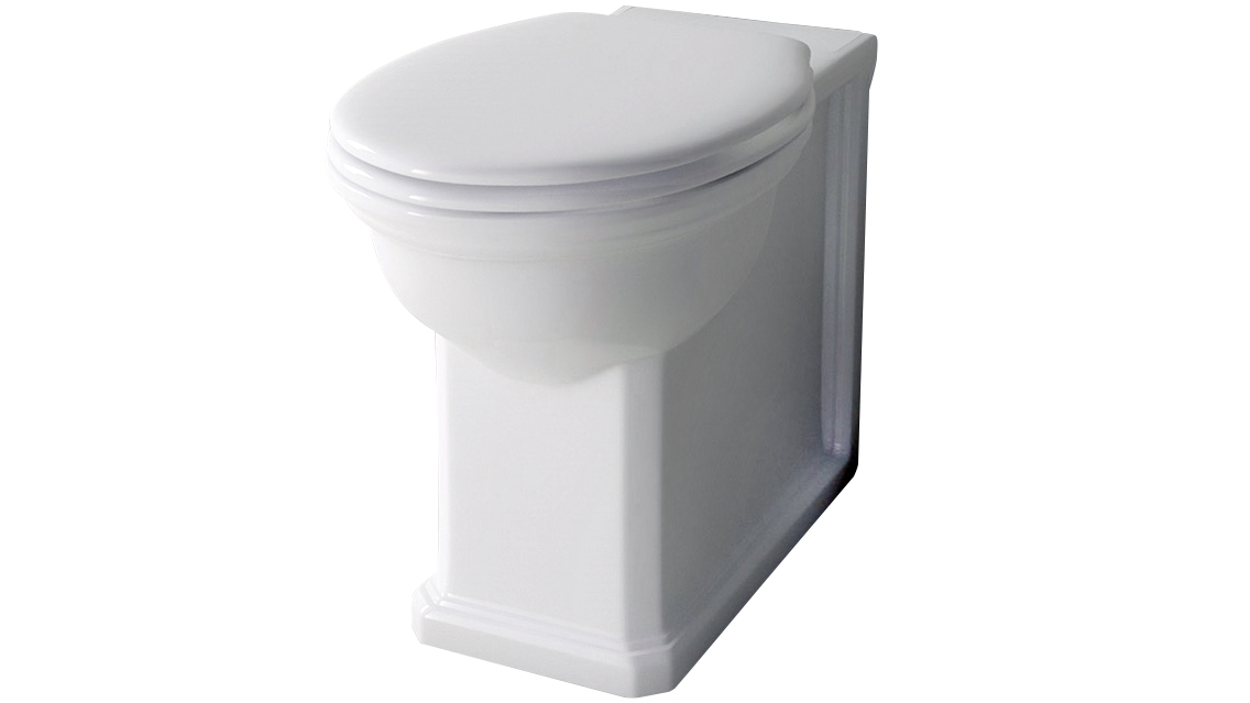Studio Bagno Imperio Wall Faced Toilet Pan with White Seat