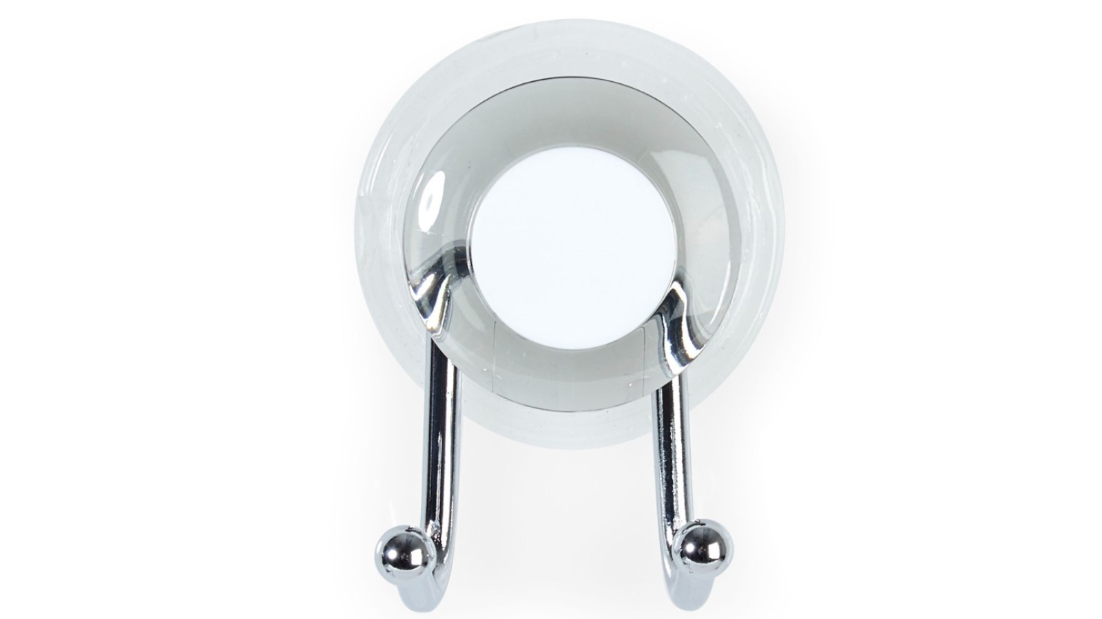 Better Living Smoke Grey Impress Suction Double Hook