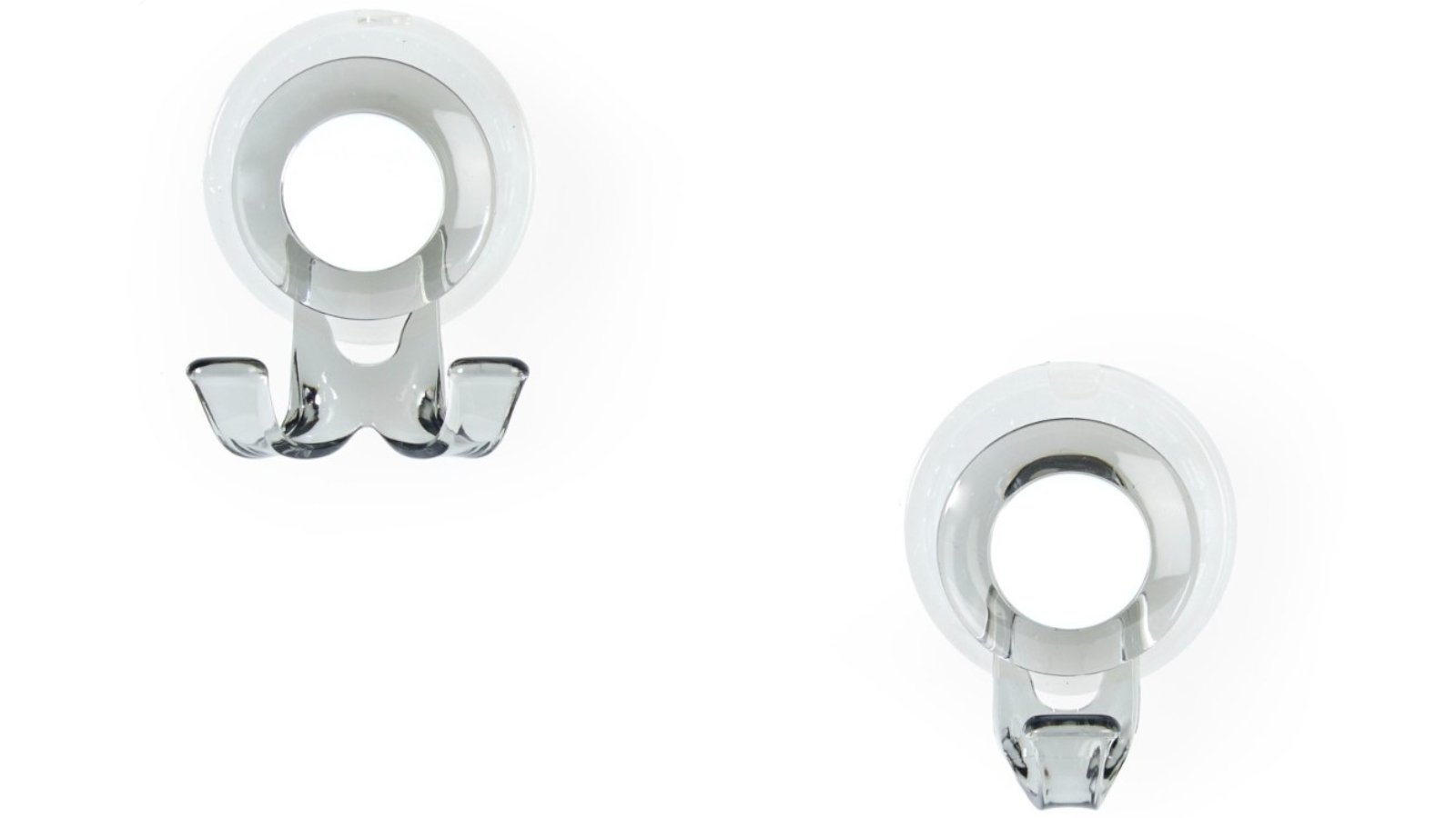 Better Living  Smoke Grey Impress Suction Hook Set 