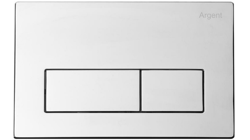 Argent Kubic Mechanical Flush Plate - Chrome