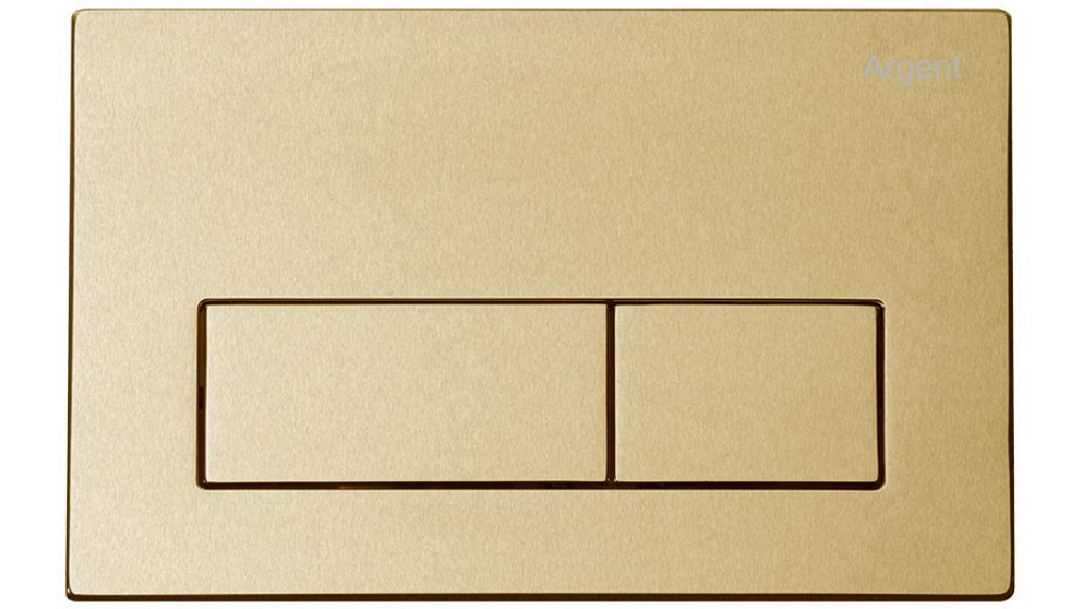 Argent Kubic Mechanical Flush Plate - Brushed Gold