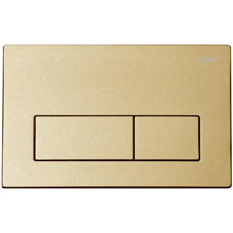 Argent Kubic Mechanical Flush Plate - Brushed Gold