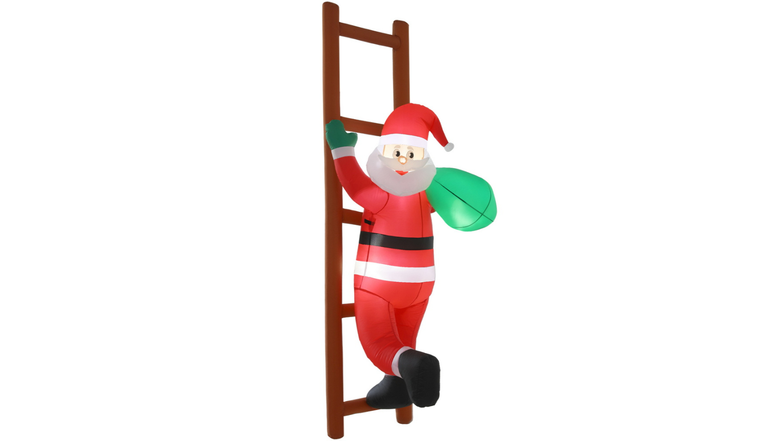 Jingle Jollys 2.45metre Christmas Inflatable Santa Climbing Ladder