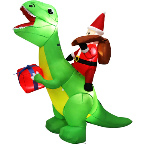 Santaco Christmas Inflatable Decor Dinosaur - 2.2metre