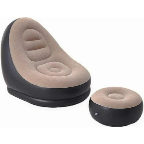 NNETM Lazy Inflatable Sofa Bed - Coffee