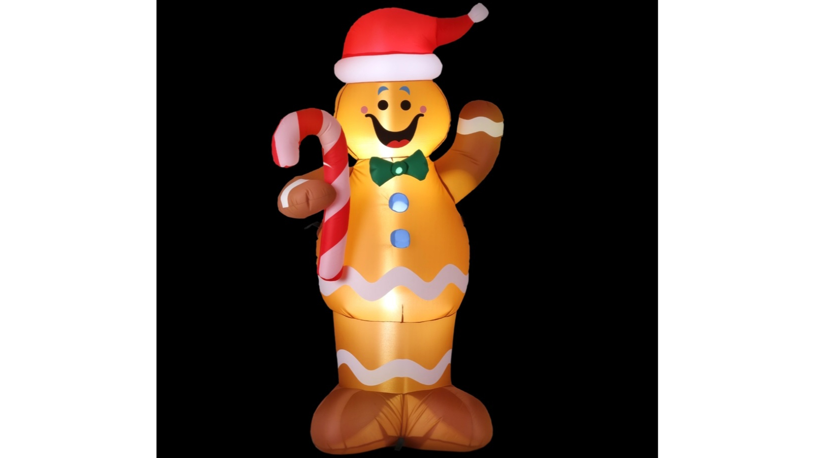 Jingle Jollys 1.5metre Christmas Inflatable Gingerbread Man