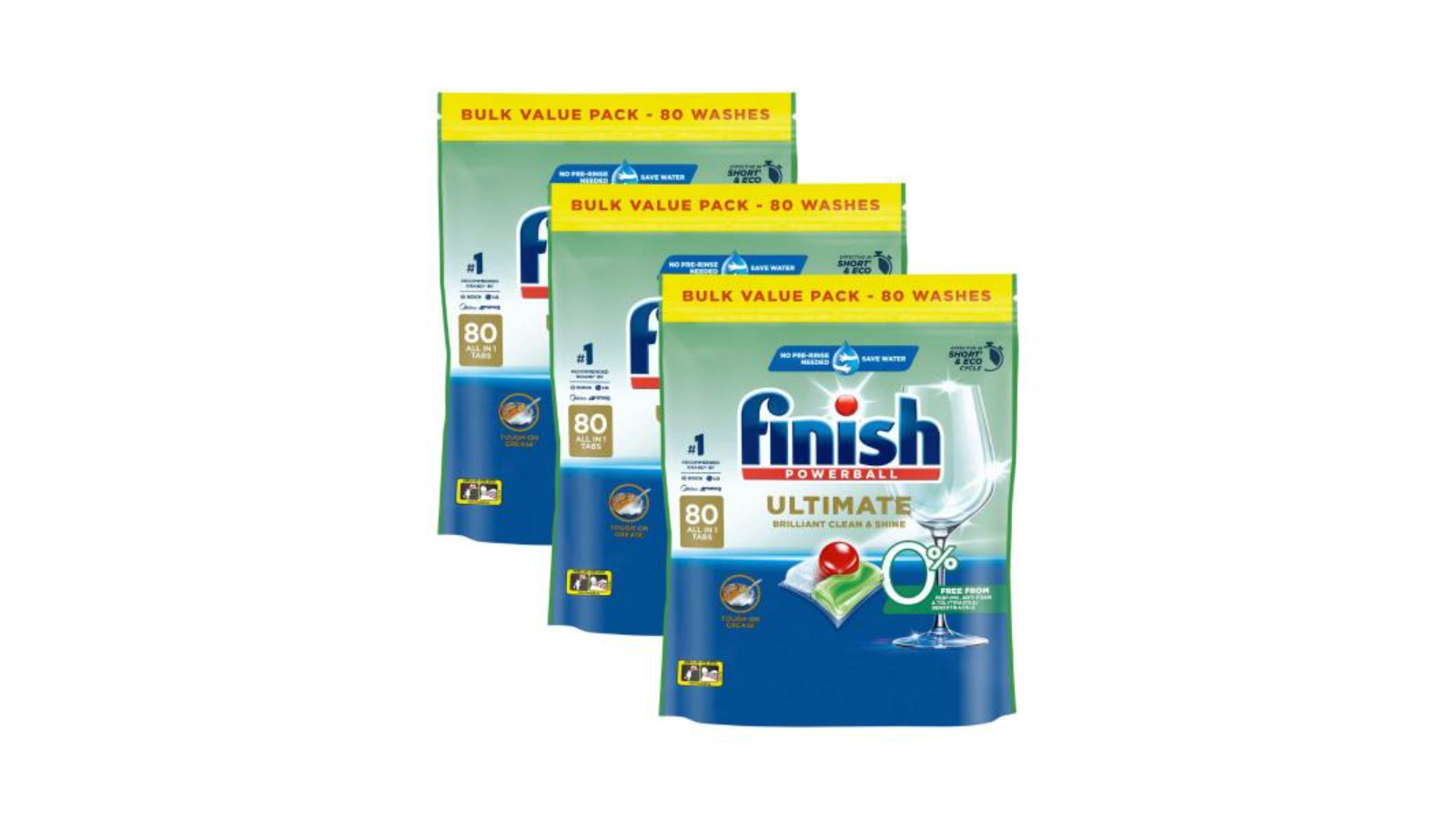 Finish 240 Tabs Ultimate Dishwasher Tablets – Pack of 3