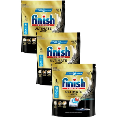 Finish 3 Piece Powerball Ultimate Plus Dishwashing Tablet