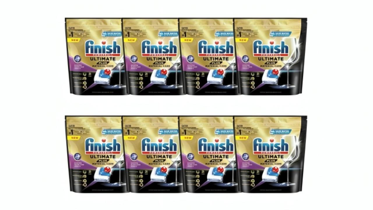 Finish 248 Tabs Ultimate Plus Dishwasher Tablets – Pack of 8