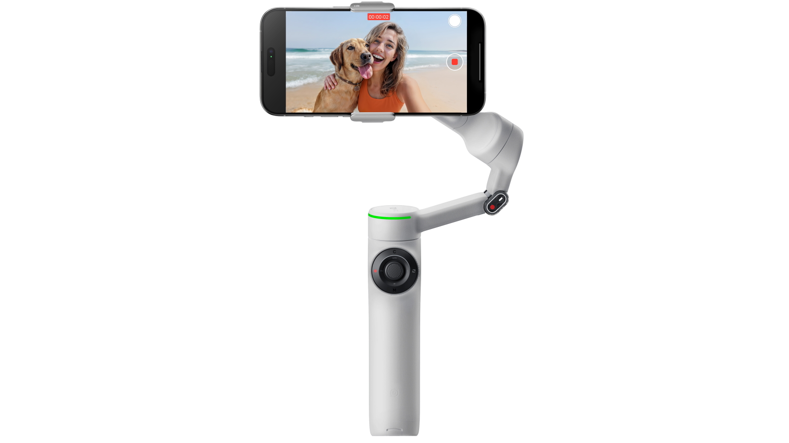 Insta360 Flow 2 Pro AI Tracking Smartphone Stabiliser - Stone Grey