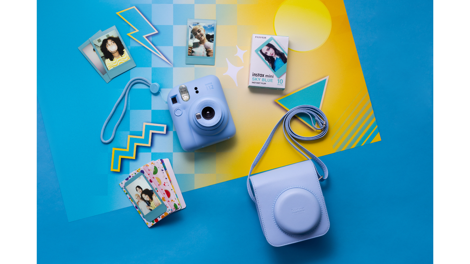 INSTAX Mini 12 Bundle Blue Harvey Norman