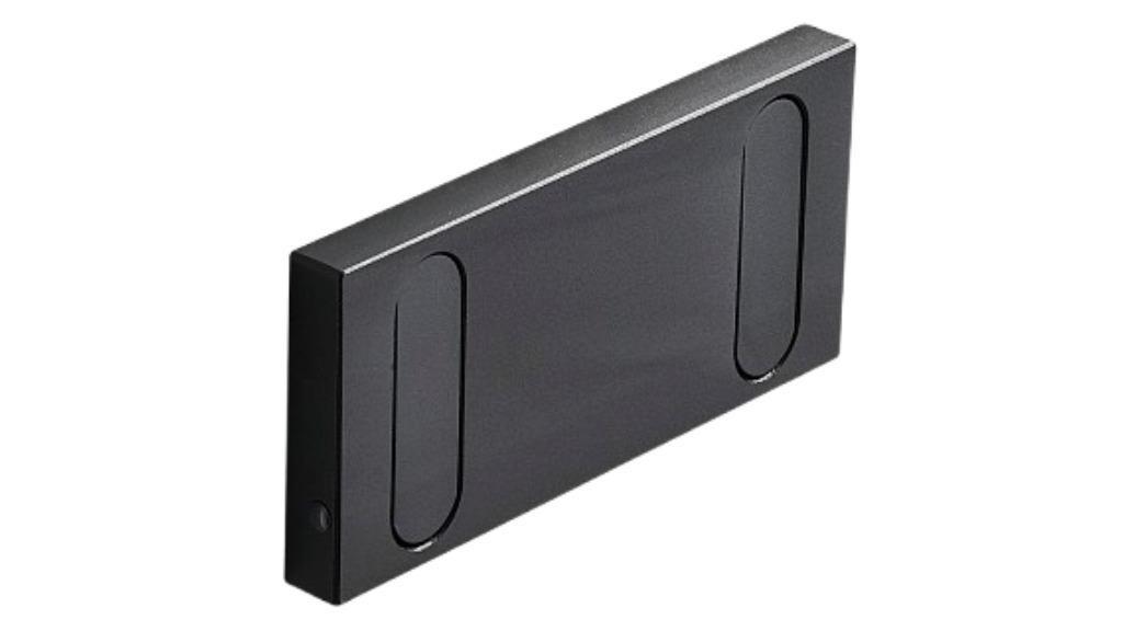 TODO 2-Hook Alumium Alloy Invisible Wall Mounted Hanging Coat Hanger