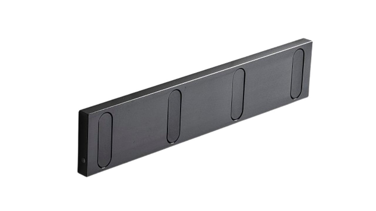 TODO 4-Hook Alumium Alloy Invisible Wall Mounted Hanging Coat Hanger