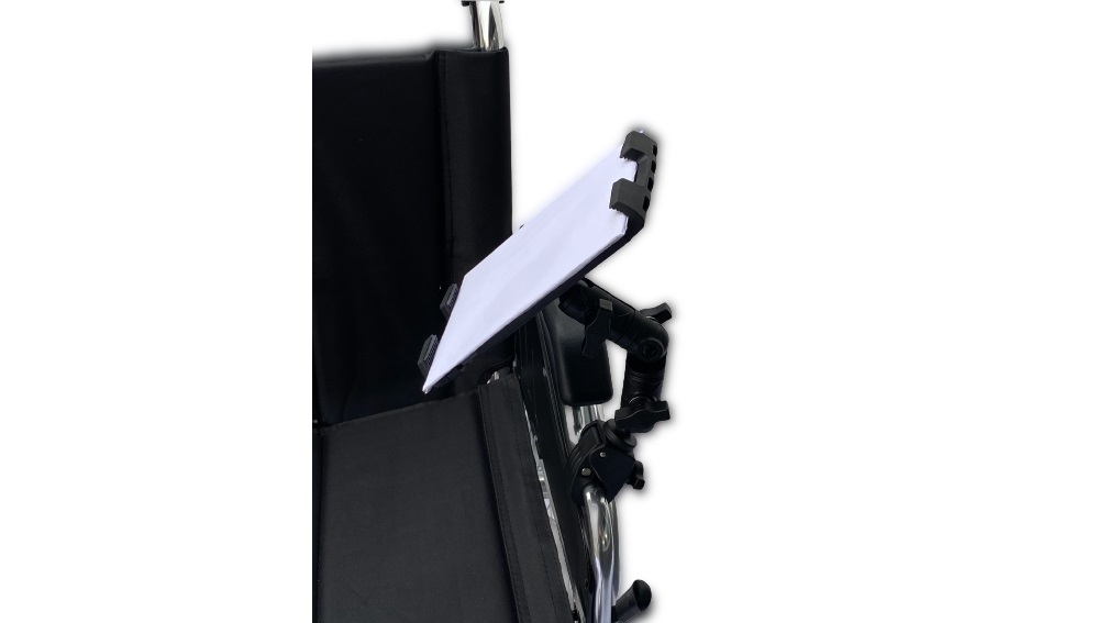 Gilani Engineering Wheelchair Adjustable iPad Holder for Manual Wheelchair and Power Chair