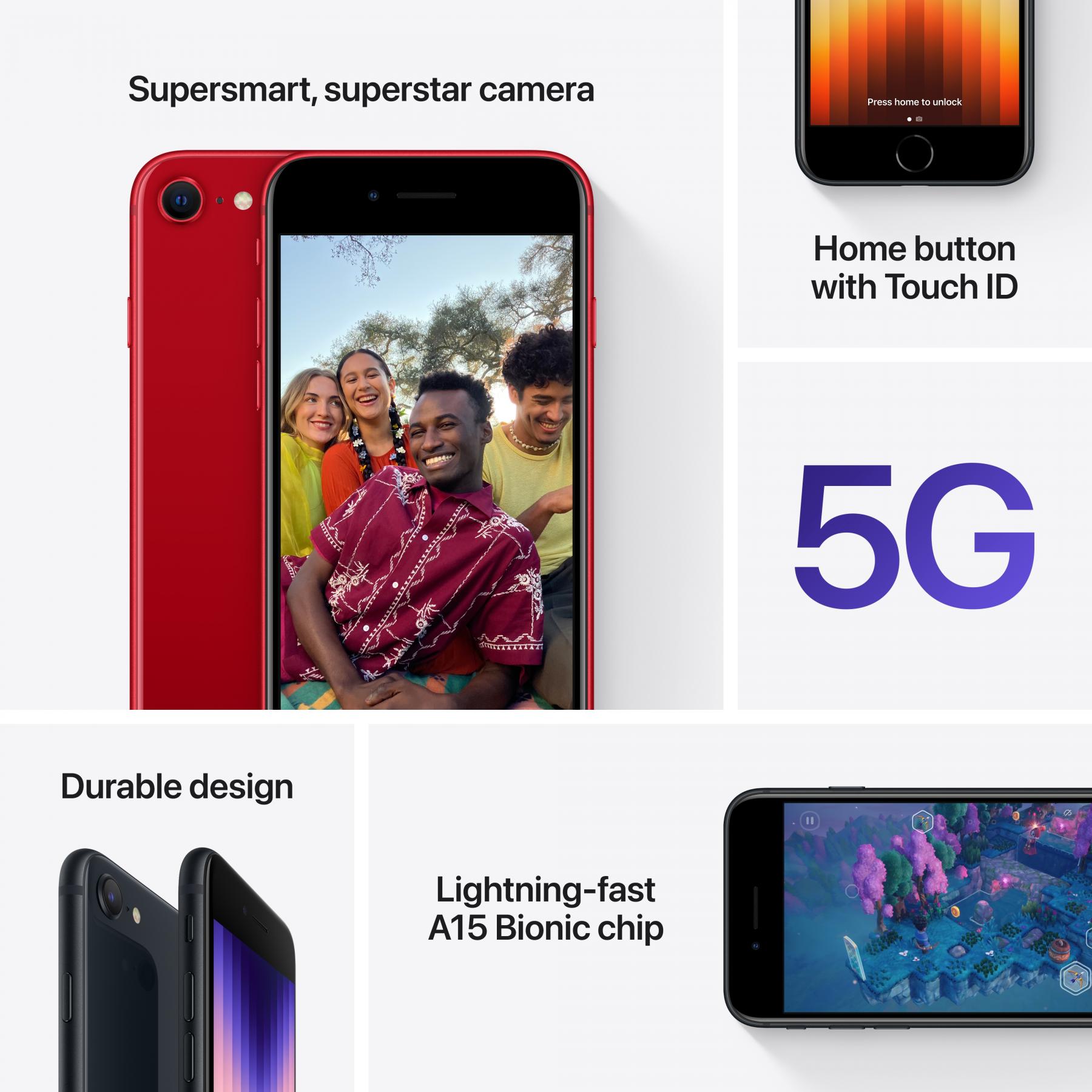 Apple iPhone SE 3rd Gen 5G 64GB Starlight Harvey Norman