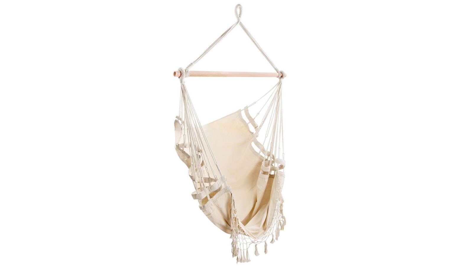 Gardeon Cream Outdoor Tassel Hammock Chair