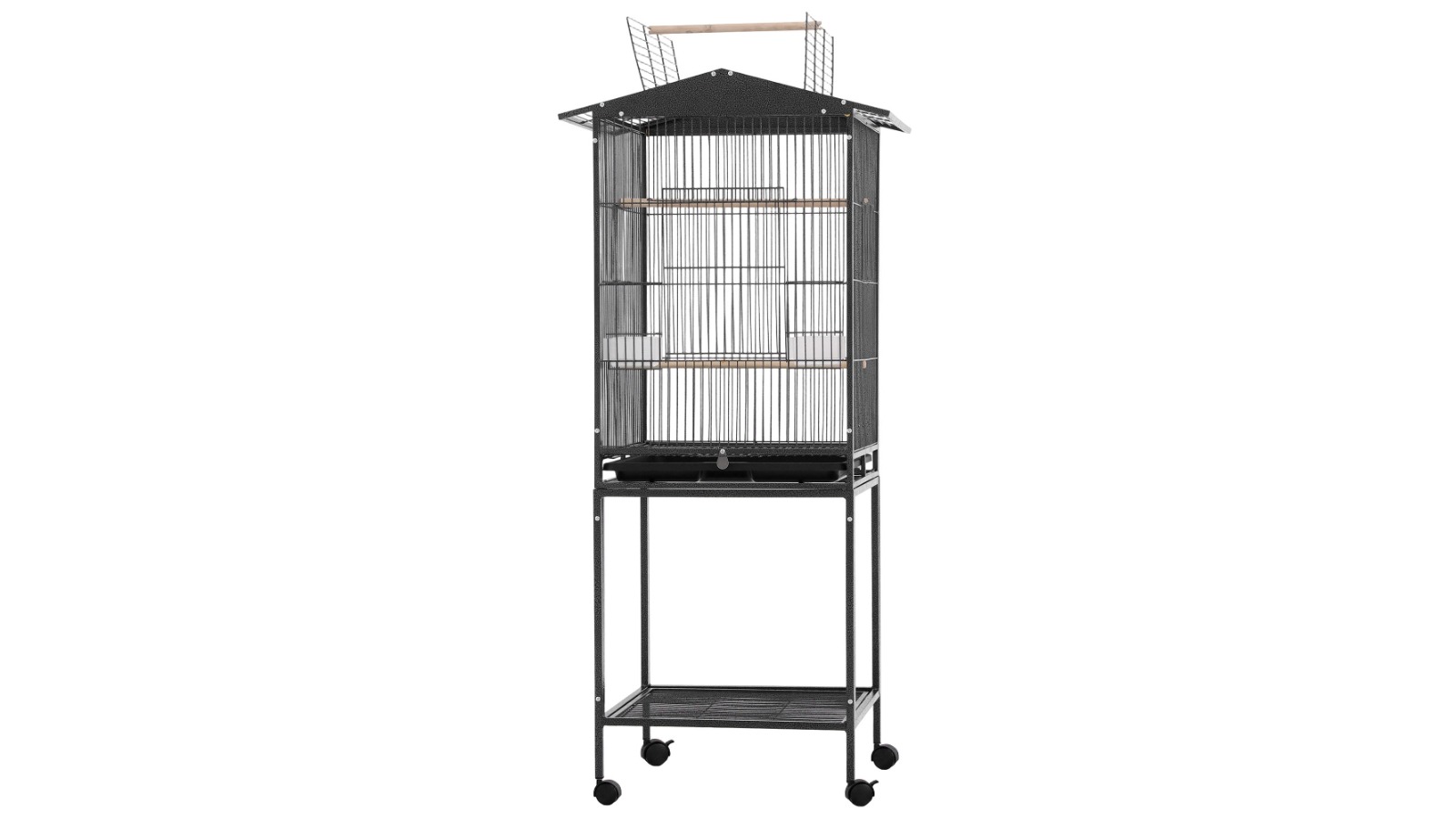 i.Pet 136cm Open Top Bird Cage - Black
