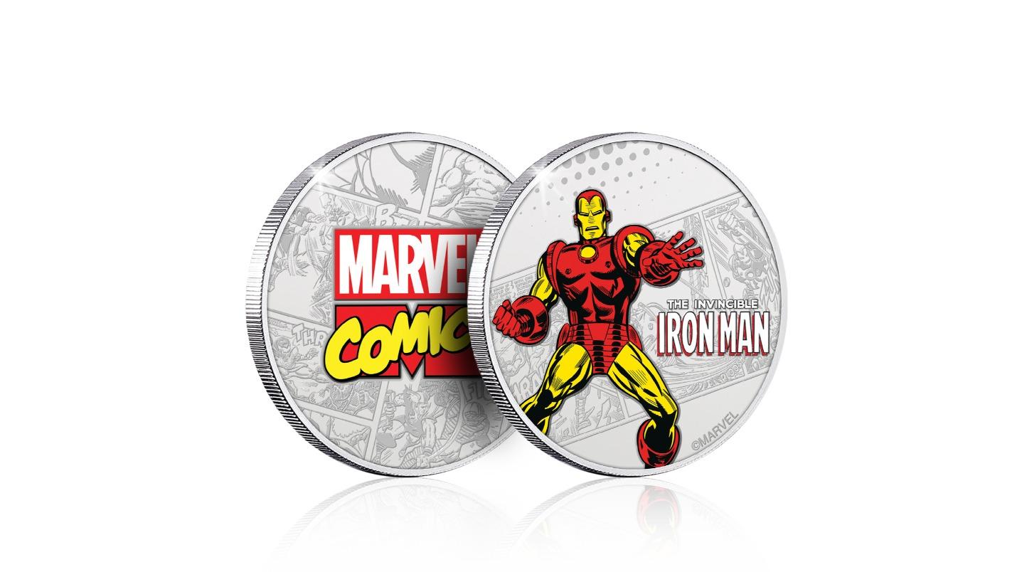 Fanattik Marvel Limited Edition .999 Silver Plated Iron Man Collectible Coin