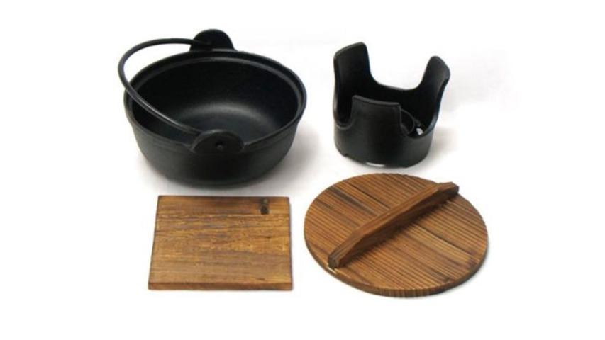 Wistos Cast Iron Irori Nabe Japanese Hotpot Set - 16cm