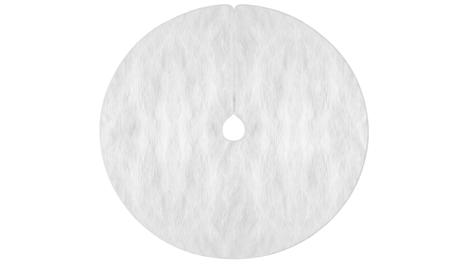 Jingle Jollys 90cm Christmas Tree Skirt Plush - White