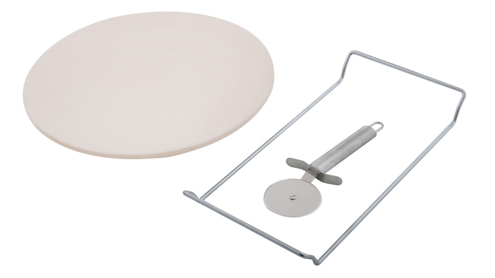 Davis and Waddell 3 Piece Round Pizza Stone Set