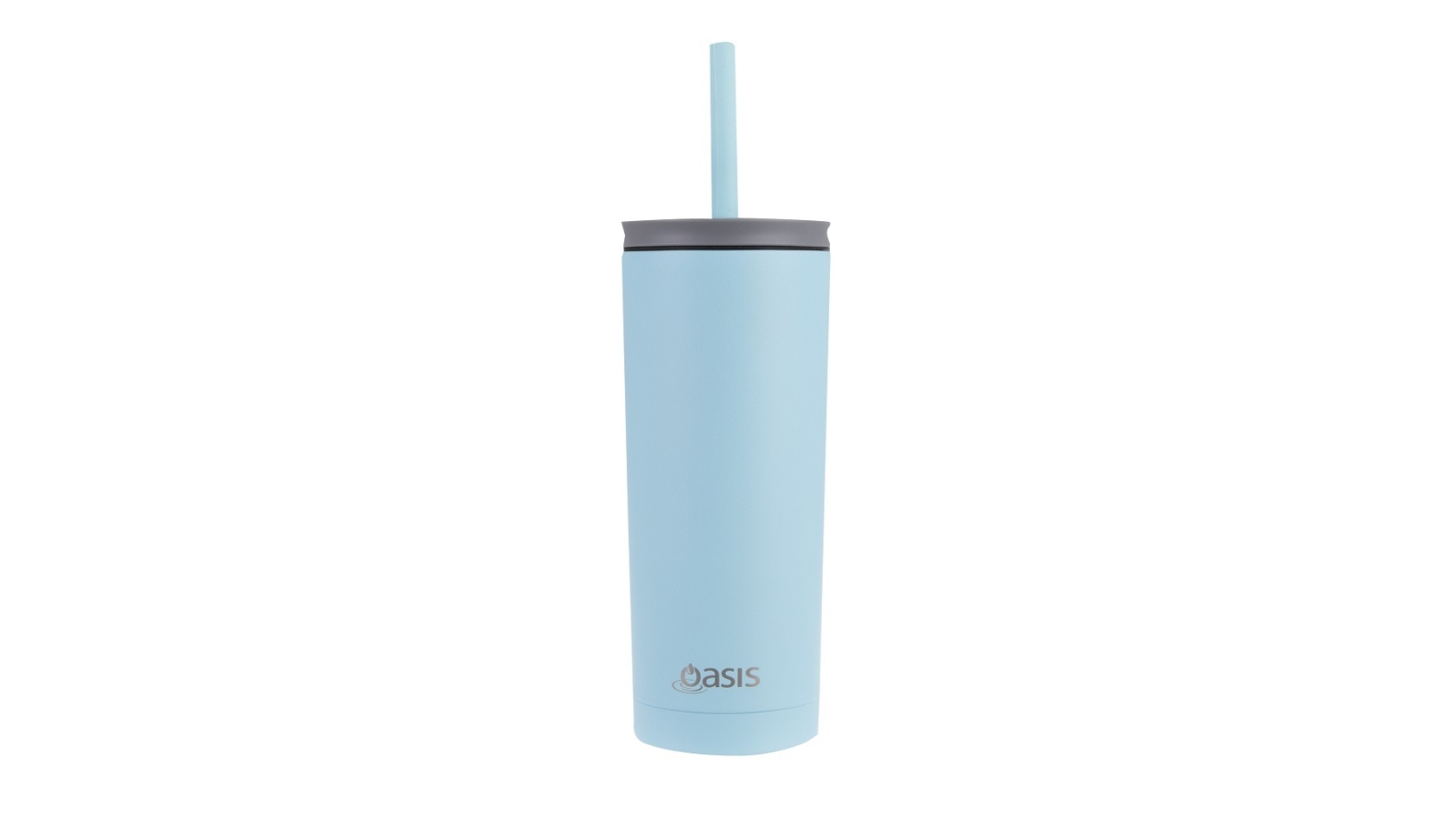 Oasis Super Sipper 600ml Stainless Steel Insulated Tumbler - Island Blue