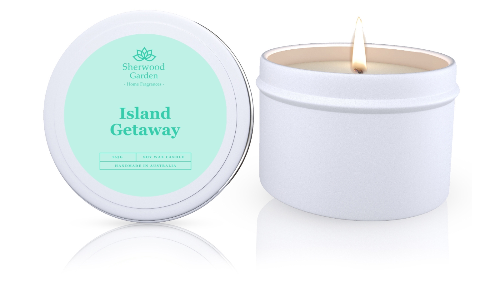Sherwood Garden Home Fragrances Island Getaway Soy Candle Tin - 165g