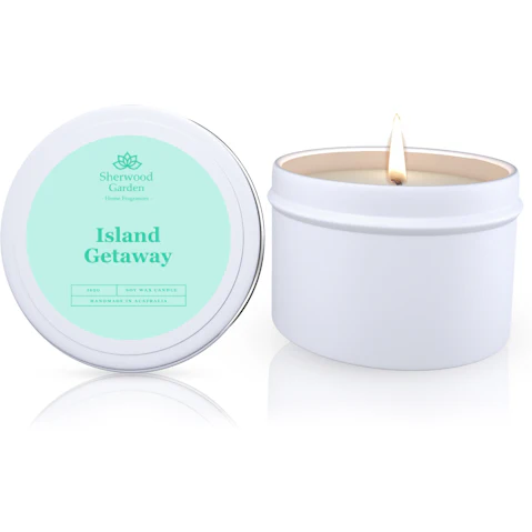 Sherwood Garden Home Fragrances Island Getaway Soy Candle Tin - 165g