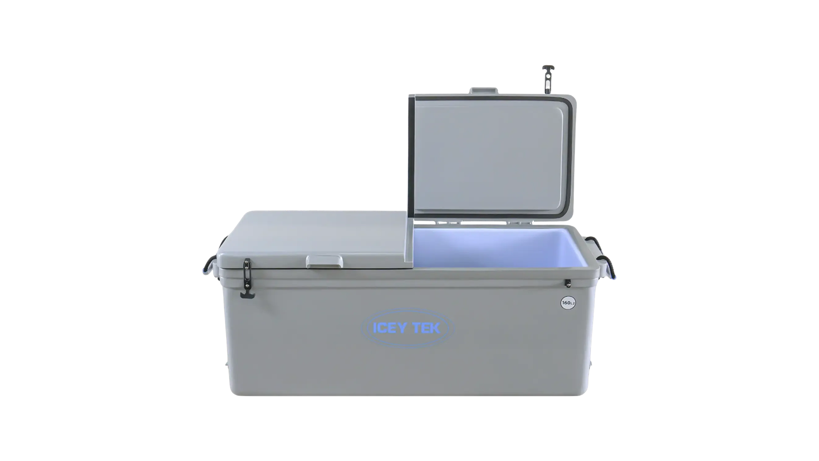 Icey Tek IT160SPLTGRY Commercial 160 Litre Long Ice Box Cooler - Grey