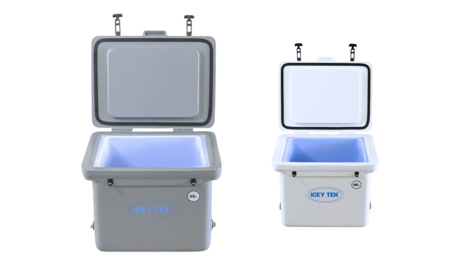 Icey Tek Commercial 40 Litre Standard Ice Cooler Box - Grey