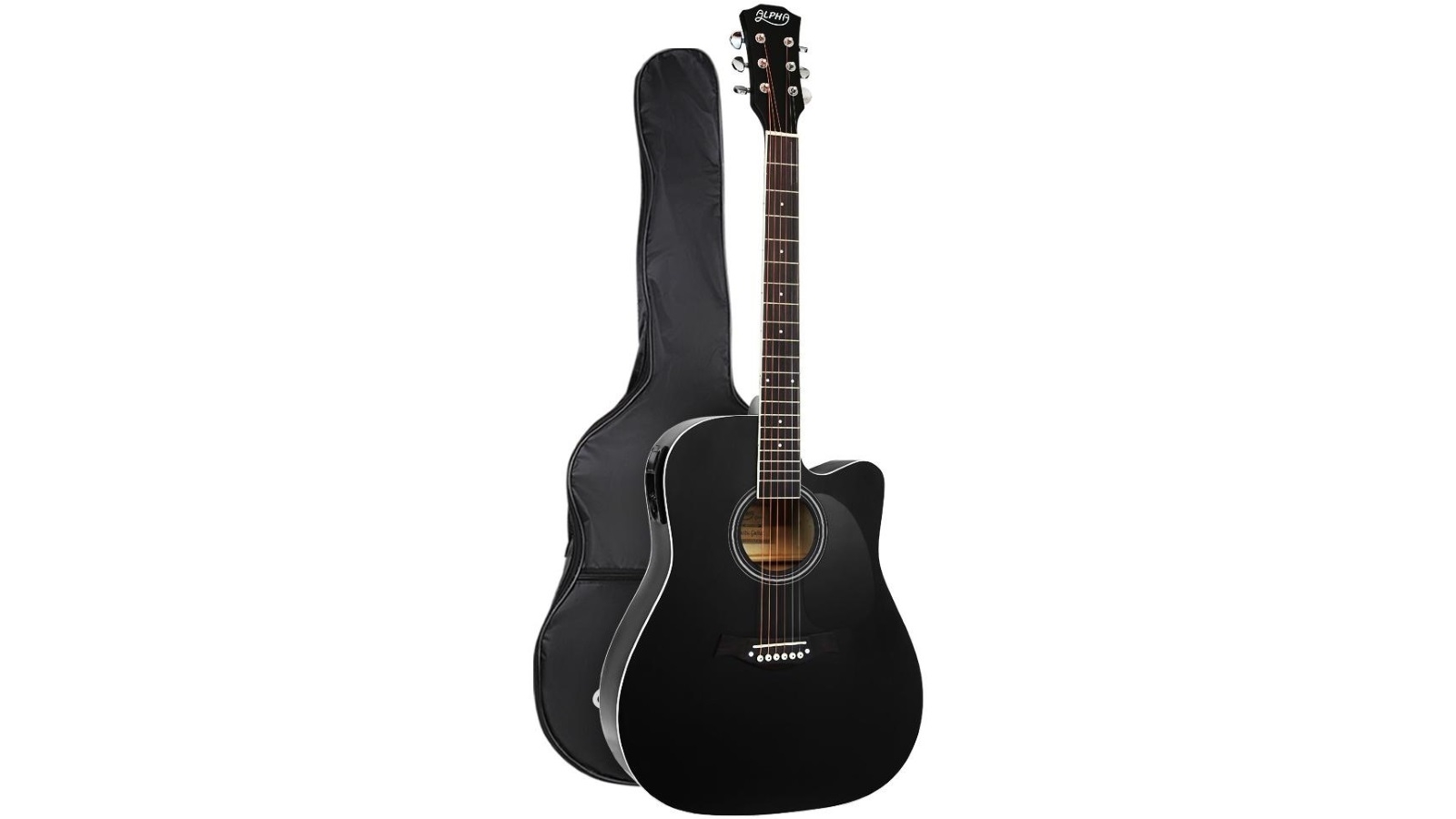 Alpha 41In Electric Acoustic Guitar - Black