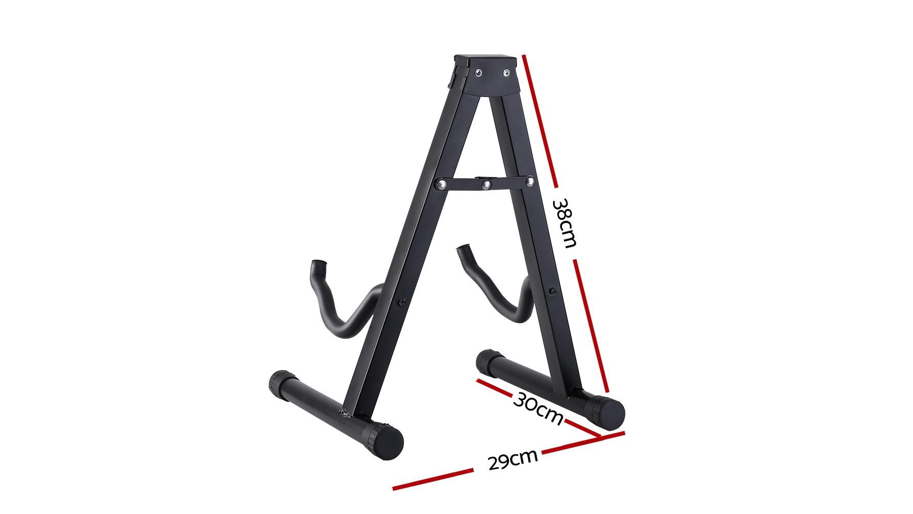 Alpha Folding Guitar Stand with Capo Black Harvey Norman